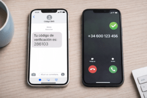 Comparación entre verificación por SMS OTP y flash calls mediante llamada automática